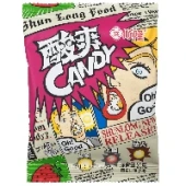 Кислые конфеты со вкусом клубники Shun Long Food, Китай, 20 г
