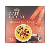 Растворимый кофе Макиато с карамелью в стиках Cafe Latory Blendy AGF, Япония, 207 г (11,5 г х 18 шт.)