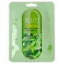 Ампульная маска с экстрактом зеленого чая Green Tea Real Ampoule Mask Jigott, Корея, 27 мл
