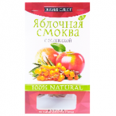 Яблочная смоква с облепихой «Живые снеки», 60 г