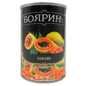 Кусочки папайи в сиропе «Боярин», Таиланд, 425 мл.