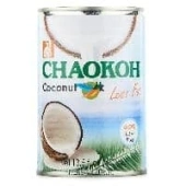 Обезжиренное кокосовое молоко Chaokoh, 400 мл (мятые банки).