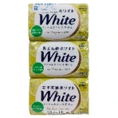Кусковое туалетное мыло с ароматом цитруса White KAO (3 шт.), Япония, 390 г