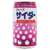 Газированный напиток «Виноградный Сидр» Grape Cider Tominaga, Япония, 350 мл