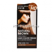 Краска для волос NATURAL BROWN 6N Make HD Tony Moly, Южная Корея