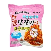 Лапша острая Бульдак со вкусом карбонары и ребрышек кальби I'm Noodles Buldak Galbimat Ramen (Корея), 135 г
