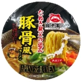 Лапша б/п Тонкоцу рамен со вкусом бульона на свиных косточках Yamamoto Seifun, Япония, 91 г.