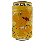 Лимонад газ. со вкусом банана Digimon Agumon Ocean Bomb, Тайвань, 330 мл