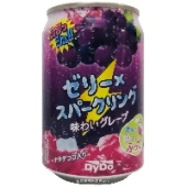 Напиток газированный Виноград с кокосовым желе Ната де коко Grape Soda Jelly 2018 DyDo, Япония, 280 мл