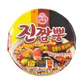 Лапша быстрого приготовления со вкусом овощей и морепродуктов Джин Чампон (острая) Ottogi, Корея, 115 г