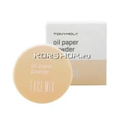 Рассыпчатая пудра, избавляющая от жирного блеска &quot;Facemix Oil paper Powder&quot; Tony Moly, 9 г