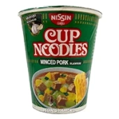 Лапша острая со вкусом свиного фарша Nissin, Таиланд, 77 г