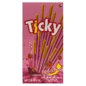 Печенье палочки в клубничной глазури Ticky, Таиланд, 36 г