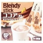 Молочное какао с сахаром Blendy Stick AGF, Япония (10,3 г х 20 шт.)