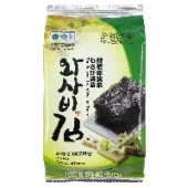 Хрустящая морская капуста со вкусом васаби Humanwell Manjun, Корея, 4 г
