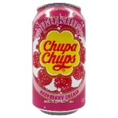 Газированный напиток со вкусом малины со сливками Chupa Chups, Корея, 345 мл