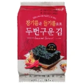 Хрустящая морская капуста со вкусом острого чили соуса шрирача Nori Land Manjun, Корея, 4 г