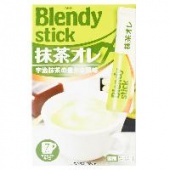 Растворимый зеленый чай с молоком Blendy Stick AGF, Япония, (7 стиков) 84 г