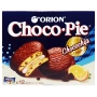Шоколадные пирожные c апельсиновым джемом и шоколадной крошкой Choco Pie Chocochip Orion (12 шт.), 360 г.
