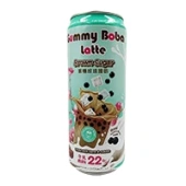 Напиток Баббл Латте со вкусом коричневого сахара Bubble Gummy Boba Latte, Тайвань, 470 мл
