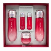 Увлажняющий набор с коллагеном (тонер + эмульсия + крем) 3SET Signature Collagen Essential Skin Care Jigott, Корея