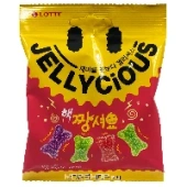 Жевательный мармелад Кислое Фруктовое Ассорти Max Sour Jellycious Lotte, Корея, 51 г