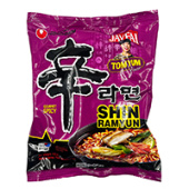 Лапша б/п Шин Рамен острая со вкусом Том Ям Shin Ramyun Tom Yum Nongshim, Корея, 123 г