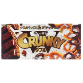 Хрустящий шоколад с кусочками кренделей Crunky Lotte, Япония, 45 г