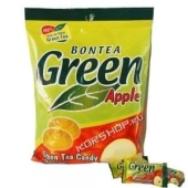 Конфеты-леденцы с зеленым чаем Яблоко Bontea, 150 г. Срок до 13.10.2025.