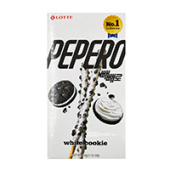 Соломка в молочном шоколаде с кусочками печенья Пеперо White Cookie Pepero Lotte, Корея, 32 г