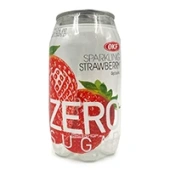 Напиток газированный без сахара со вкусом клубники Sparkling Strawberry Zero Sugar OKF, Корея, 350 мл