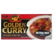 Экстра острый соус карри микс Golden Curry S and B S&amp;B, Япония, 220 г.