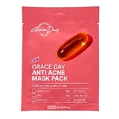 Тканевая маска для проблемной кожи с салициловой кислотой и цинком Anti Acne Mask Pack Grace Day, Корея, 27 мл