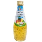 Фруктовый напиток с семенами базилика со вкусом фруктового коктейля Basil Seed Vinut, Вьетнам, 290 мл