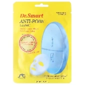 Тканевая маска для ухода за порами лица с древесным углем Anti-Pore Clinic Dr. Smart, Корея, 25 мл.
