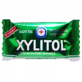 Жевательная резинка со вкусом лайма и мяты Xylitol Lime Mint Lotte (банка 100 шт.), Вьетнам, 290 г