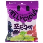 Жевательный мармелад Три Вкуса Виноград Jellycious Lotte, Корея, 60 г