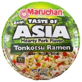 Лапша б/п со вкусом тонкотсу Taste of Asia Maruchan, США, 95,6 г.