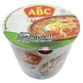 Лапша б/п со вкусом куриного шашлыка Mi ABC (стакан), Индонезия, 60 г
