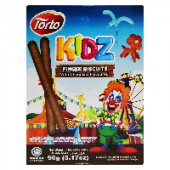Бисквитные палочки со вкусом шоколада Kidz Finger Torto, Малайзия, 90 г