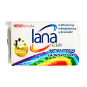Хозяйственное мыло для стирки и застирывания (аромат цветов) Lana, Китай, 255 г