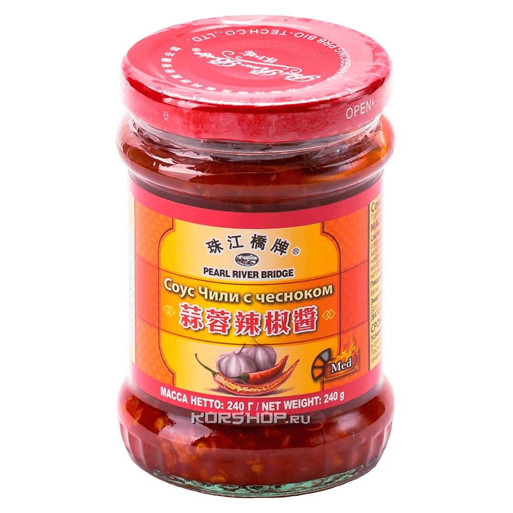 Соус чили с чесноком PEARL RIVER BRIDGE, 240 г, Китай Соус чили с чесноком PEARL RIVER BRIDGE, 240 г, Китай
