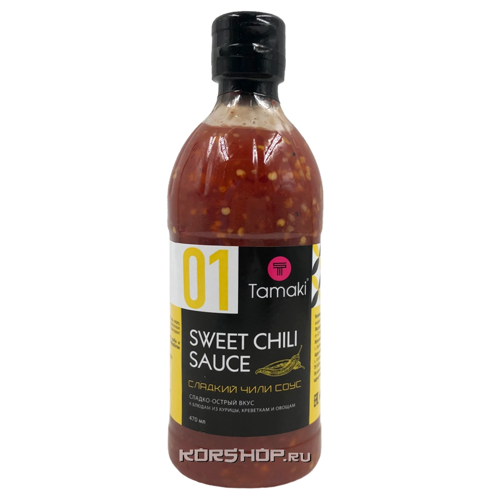 Сладкий соус чили для курицы Tamaki, 470 мл Сладкий соус чили для курицы Tamaki, 470 мл