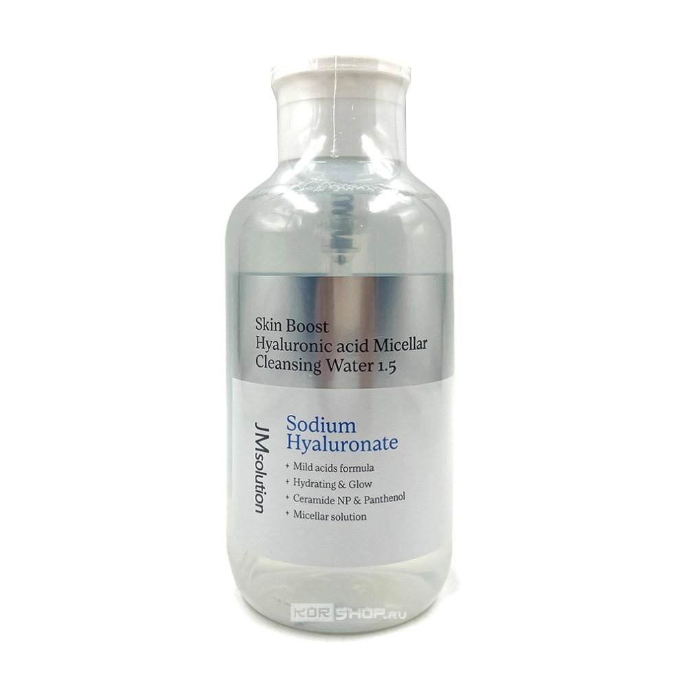 Мицеллярная вода с гиалуроновой кислотой Skin Boost Hyaluronic Acid Micellar Cleansing Water 1.5 JMsolution, Корея, 500 мл Мицеллярная вода с гиалуроновой кислотой Skin Boost Hyaluronic Acid Micellar Cleansing Water 1.5 JMsolution, Корея, 500 мл