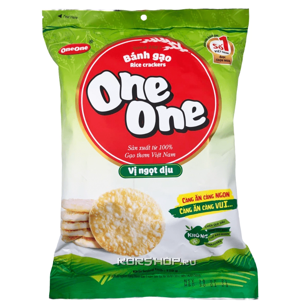 Рисовые крекеры One.One, Вьетнам, 118 г Рисовые крекеры One.One, Вьетнам, 118 г
