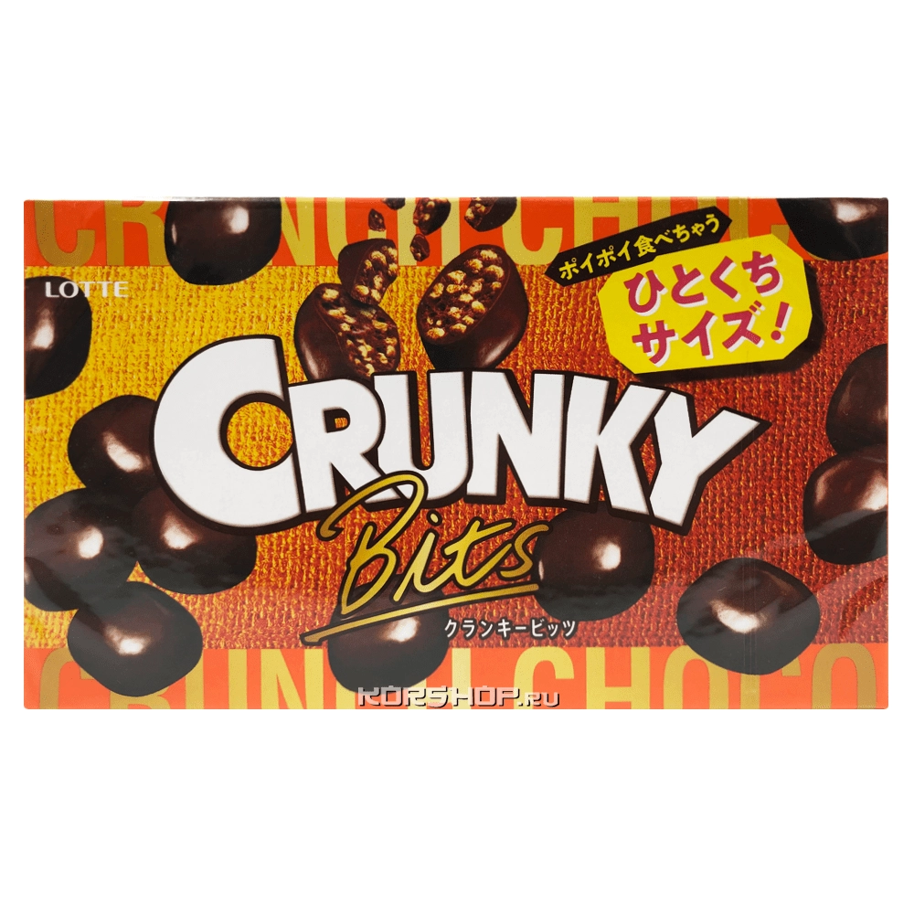 Хрустящий шоколад Crunky Bits Lotte, Япония, 63 г Хрустящий шоколад Crunky Bits Lotte, Япония, 63 г