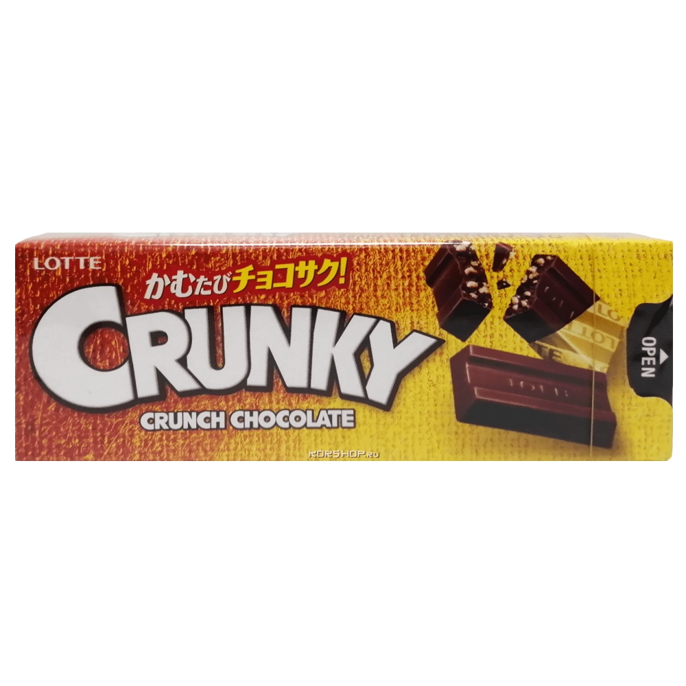 Хрустящий шоколад Кранки Crunky Lotte, Япония, 33 г Хрустящий шоколад Кранки Crunky Lotte, Япония, 33 г