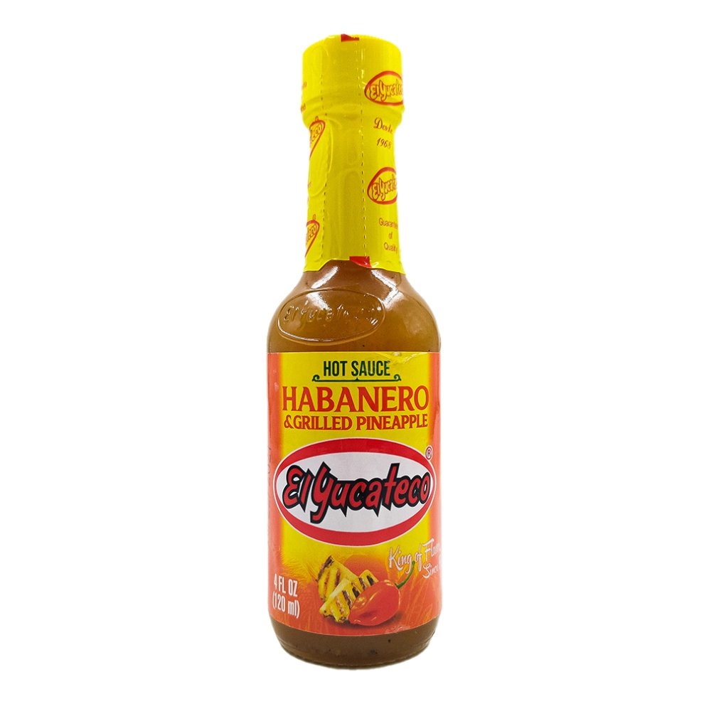 Соус острый чили с перцем хабанеро и жареным ананасом/Hot sauce chile habanero & grilled pineapple El Yucateco (Мексика), 120 мл Соус острый чили с перцем хабанеро и жареным ананасом/Hot sauce chile habanero & grilled pineapple El Yucateco (Мексика), 120 мл