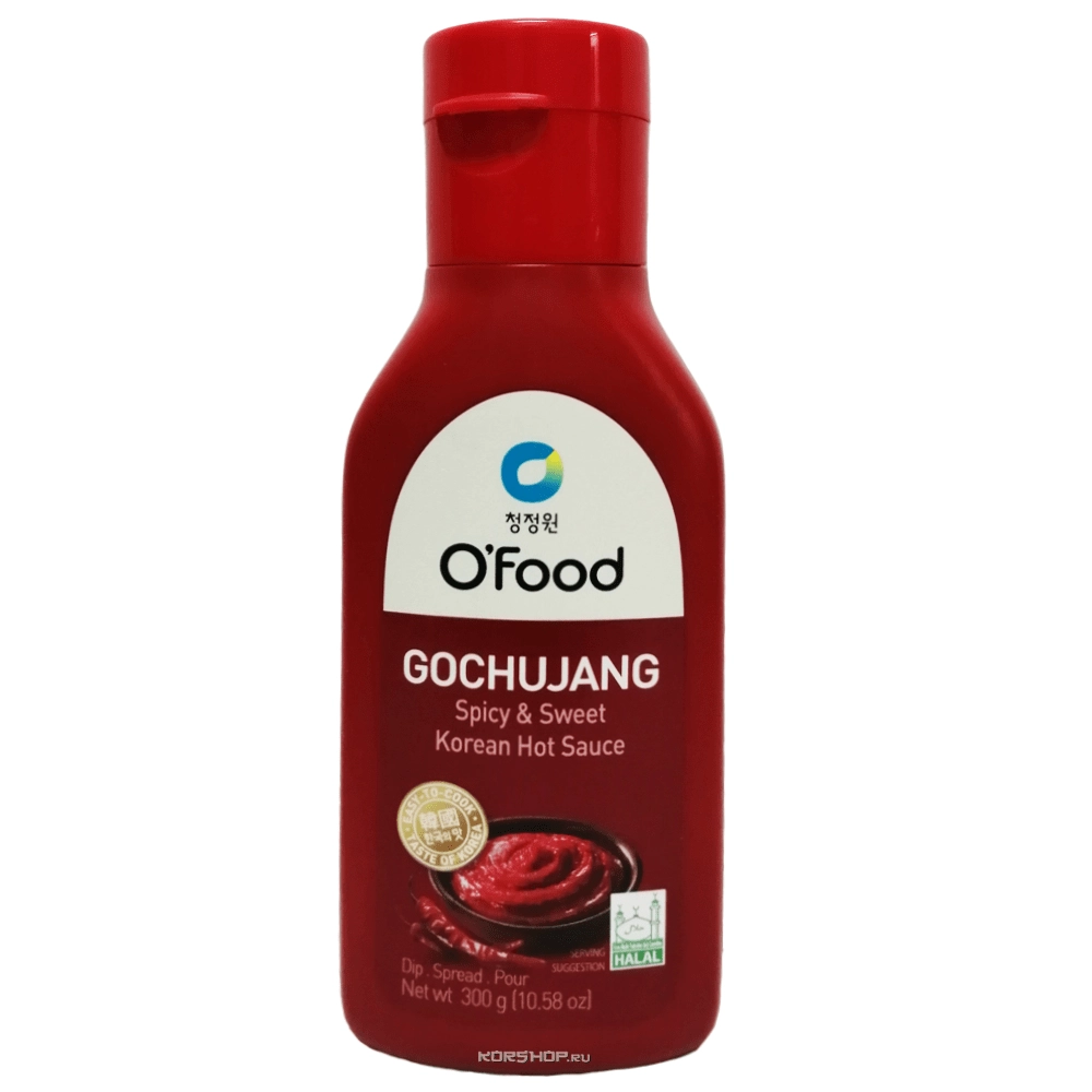 Остро-сладкий перцовый соус Кочудян O'Food Daesang, Корея, 300 г Остро-сладкий перцовый соус Кочудян O'Food Daesang, Корея, 300 г